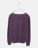 Er Button Layered V-Neck Long Sleeve Long Knit