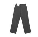 Wrinkle One-Tuck Semi-Wide Banding Slacks