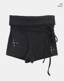Maan Studded Knit Short Pants