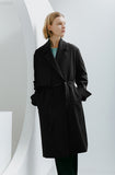 Minimal Open Line Trench Coat Man