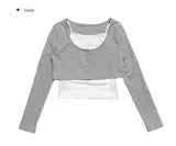 Taya Layered Sleeveless Cardigan Set