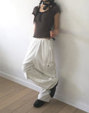[Scarf set] Srin lace button short sleeve t-shirt