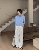 Etri Two-Tuck Banding Slacks