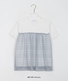 Karuko see-through frill layered short sleeve tee