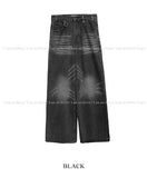 Daven washed black denim