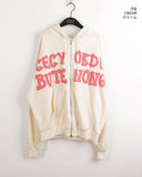 Bipo Over Fit Lettering Two-Way Hood Zip-Up