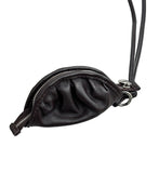 Dumpling Leather Pouch Necklace
