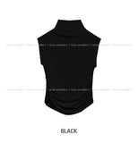 [U-BASIC] Penny brushed shirring cap sleeve half-polar