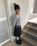 [Fake Layered] DL Halter Layered Long Sleeve T-Shirt