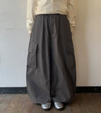 Frant Cargo Banding Wide Pants
