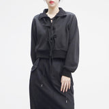 Bonnie Two Way Ribbon Zip-Up