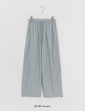 Rebom Lace Nylon Banding Wide Pants
