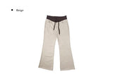Conf color matching pocket bootcut pants