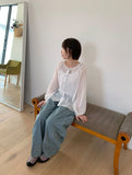 Tsuminko Stripe Balloon Denim Cargo Pants