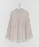 Huka Summer See-through Stripe Shirt