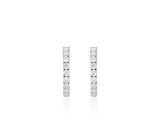 Essence Silver (Y) Tennis One Touch Earrings Slim L