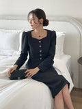 Anibelle Heartneck Tweed Peplum Jacket