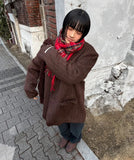 PINSTRIPE HAIRY JACKET