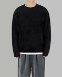 Cable mohair knit