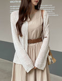 Alin V-neck Tefsa Cool Knit Cardigan