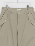 Billet Buckle Stitch Curved Balloon Pants