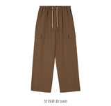 Linen Banding Cargo Wide Pants