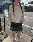 Cite Pocket Washing Mini Skirt Pants