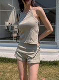 Side Zipper Pig Sleeveless