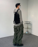 Ite Pintuck Nylon Cargo Pants
