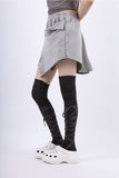 toe shoes knee socks
