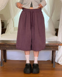 [back point!] Newo Biz Pocket Pintuck Bermuda Pants