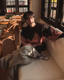 Noise Mohair Jacquard Over Knit