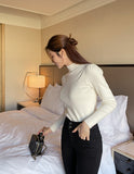 Holly half turtleneck shirring knit