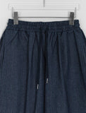 [unisex] Rimmo Snap Stripe Denim Bermuda Pants