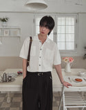 Rowing Openwork Overfit Collar Cardigan
