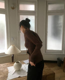 Golds Heart Button Pocket Hooded Knit