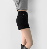 Hip Volume Span Cotton Shorts