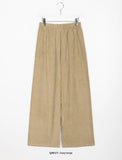 Wippen corduroy banding wide pants