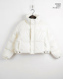 [6oz] Marem Leather Snap Short Padded Jumper