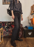 Cheek Black Washing Bootcut Denim