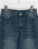 Dolent Curved Balloon Denim Wide Pants