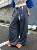 DOUBLE WAIST STRIPE SLACKS