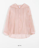 Metten See-Through Hood Boxy Shirt