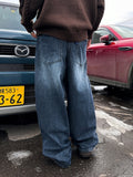 Capital Blue Black Washed Balloon Denim PT