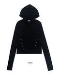 2-WAY SNAP BUTTON HOOD T