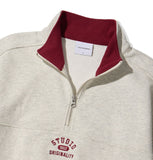 Small Logo Half Zip-Up Sweatshirt