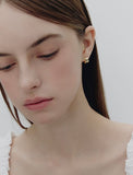 Subni Flow Silver One-Touch Earrings S