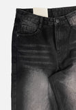 Bane Smoky Black Wide Denim Pants