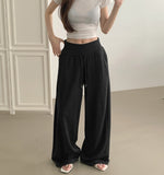 Wide ver. Fold Folding Mesh Fabric Banding Mega Wide Pants