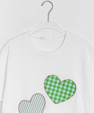 Donteco Heart Check Patch Short Sleeve T-shirt